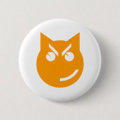 Smirking Emoji Cat Button (Vorderseite)