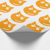 Smirking Emoji Cat Geschenkpapier (Ecke)