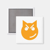 Smirking Emoji Cat Magnet (Vorderseite/Rückseite)