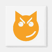 Smirking Emoji Cat Magnet (Vorne)