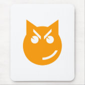 Smirking Emoji Cat Mousepad (Vorne)
