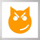 Smirking Emoji Cat Poster (Vorne)