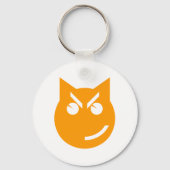 Smirking Emoji Cat Schlüsselanhänger (Vorderseite)