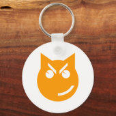 Smirking Emoji Cat Schlüsselanhänger (Vorderseite)