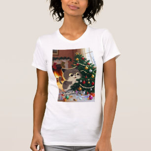 Smirking Kitten Weihnachtschaos 1 Damen T-Shirt