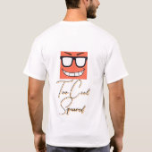 Smirking Nerdy Face Block T-Shirt (Rückseite)