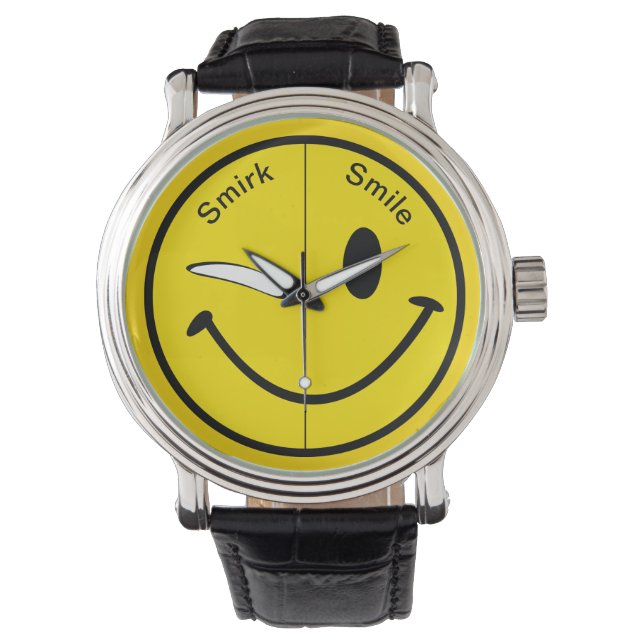 SmirkSmile Armbanduhr (Vorderseite)