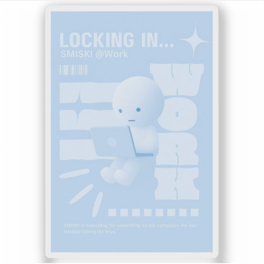 Smiski Poster Aufkleber (Vorderseite)