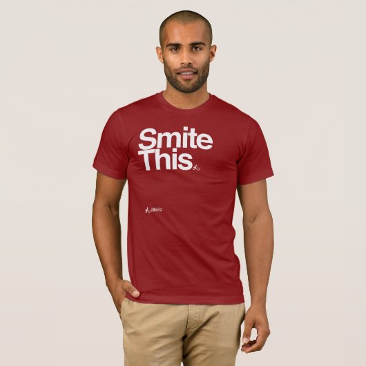 Smite diesen mutigen Text-T - Shirt (Vorne ganz)