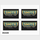 SMITE Logo-Schlachtfeld der Götter Rechteckiger Aufkleber (Blatt)