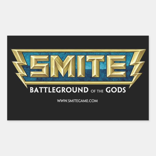SMITE Logo-Schlachtfeld der Götter Rechteckiger Aufkleber (Vorderseite)
