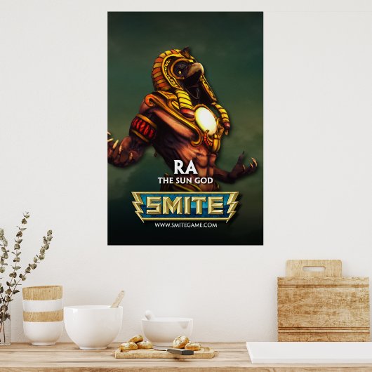 SMITE: Ra, der Sonnengott Poster (Küche)