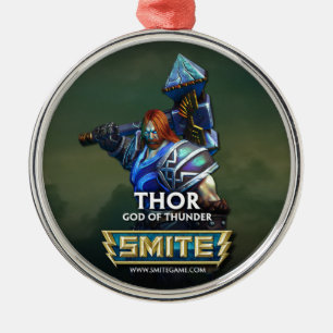 SMITE: Thor, Gott des Donners Silbernes Ornament