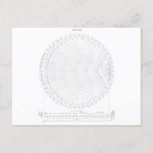Smith Chart Radio Frequency Engineering Postkarte