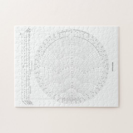 Smith Chart Radio Frequency Engineering Puzzle (Horizontal)