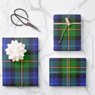 Smith Clan Familie Tartan Kariertes Muster Alterna Geschenkpapier Set