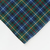 Smith Clan Royal Blue, Black and Red Tartan Fleecedecke (Ecke)