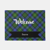Smith Clan Scottish Tartan Kariertes Muster Fußmatte (Vorderseite)