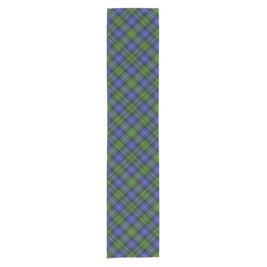 Smith Clan Scottish Tartan Kariertes Muster Kurzer Tischläufer (Vorderseite)