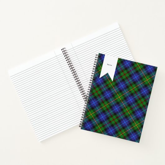 Smith Clan Scottish Tartan Kariertes Muster Notizblock (Innenseite)