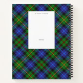 Smith Clan Scottish Tartan Kariertes Muster Notizblock (Rückseite)