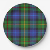 Smith Clan Scottish Tartan Kariertes Muster Pappteller (Vorderseite)