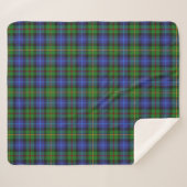 Smith Clan Scottish Tartan Kariertes Muster Sherpadecke (Vorderseite (Horizontal))