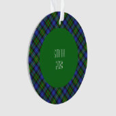 Smith Clan Tartan Kariert Ornament (Vorderseite)