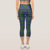 Smith Clan Tartan Kariertes Muster Capri Leggings (Rückseite)