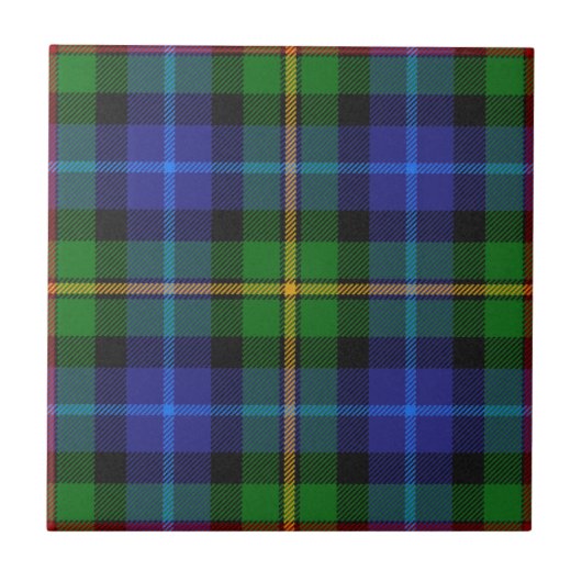 Smith Clan Tartan Kariertes Muster Fliese (Vorderseite)