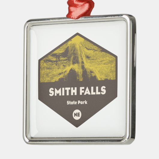Smith Falls Staat Park Nebraska Ornament Aus Metall (Links)