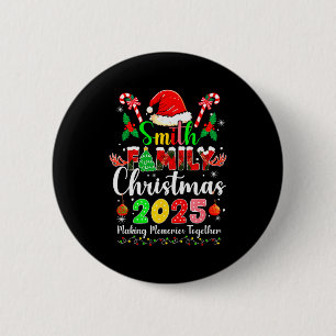 Smith Familie Weihnachten 2025 passender Santa Hut Button