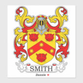 Smith Familienwappen Aufkleber (Blatt)