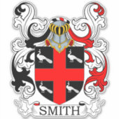 Smith Familienwappen Aufkleber (Vorderseite)