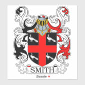 Smith Familienwappen Aufkleber (Blatt)