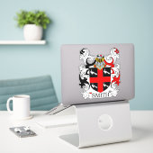 Smith Familienwappen Aufkleber (Laptop auf Schreibtisch)