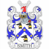 Smith Familienwappen Aufkleber (Vorderseite)
