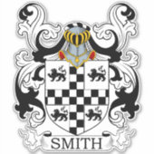 Smith Familienwappen Aufkleber (Vorderseite)