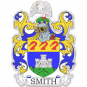 Smith Familienwappen Aufkleber (Vorderseite)