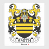 Smith Familienwappen Aufkleber (Blatt)