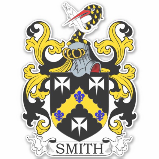 Smith Familienwappen Aufkleber (Vorderseite)
