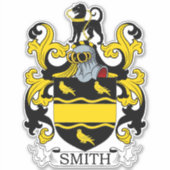 Smith Familienwappen Aufkleber (Vorderseite)