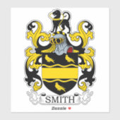 Smith Familienwappen Aufkleber (Blatt)
