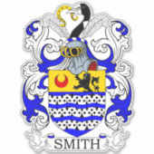 Smith Familienwappen Aufkleber (Vorderseite)