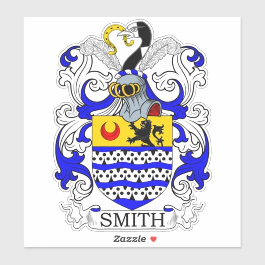 Smith Familienwappen Aufkleber (Blatt)