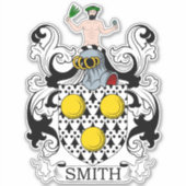 Smith Familienwappen Aufkleber (Vorderseite)