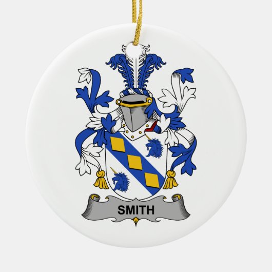 Smith-Familienwappen Keramikornament (Vorne)