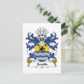 Smith Familienwappen Postkarte (Stehend Vorderseite)