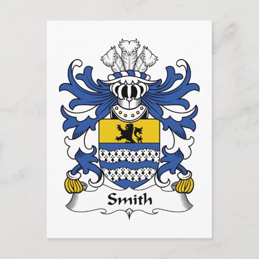Smith Familienwappen Postkarte (Vorderseite)