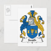 Smith Familienwappen Postkarte (Vorne/Hinten)